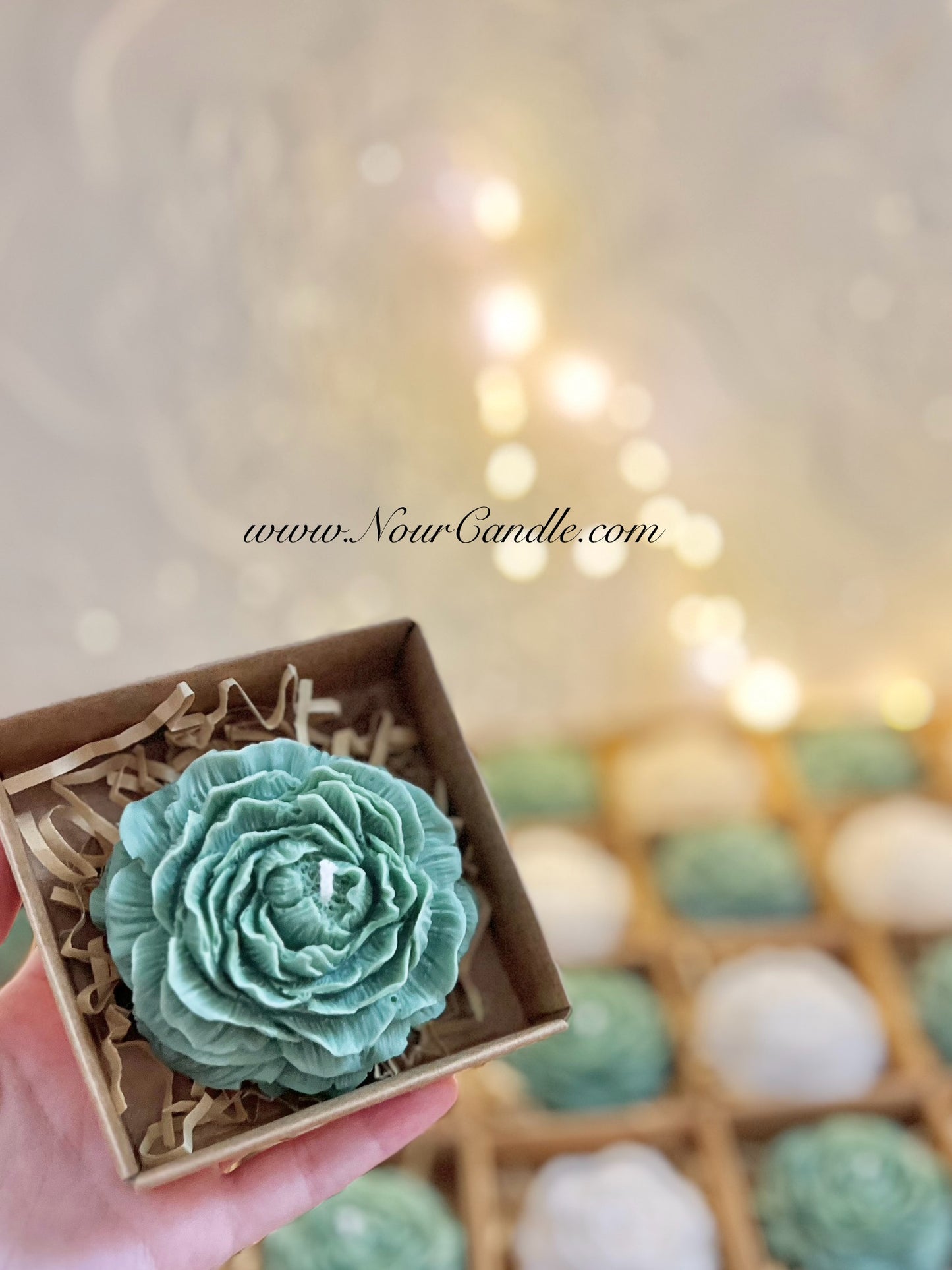Rose rose candle