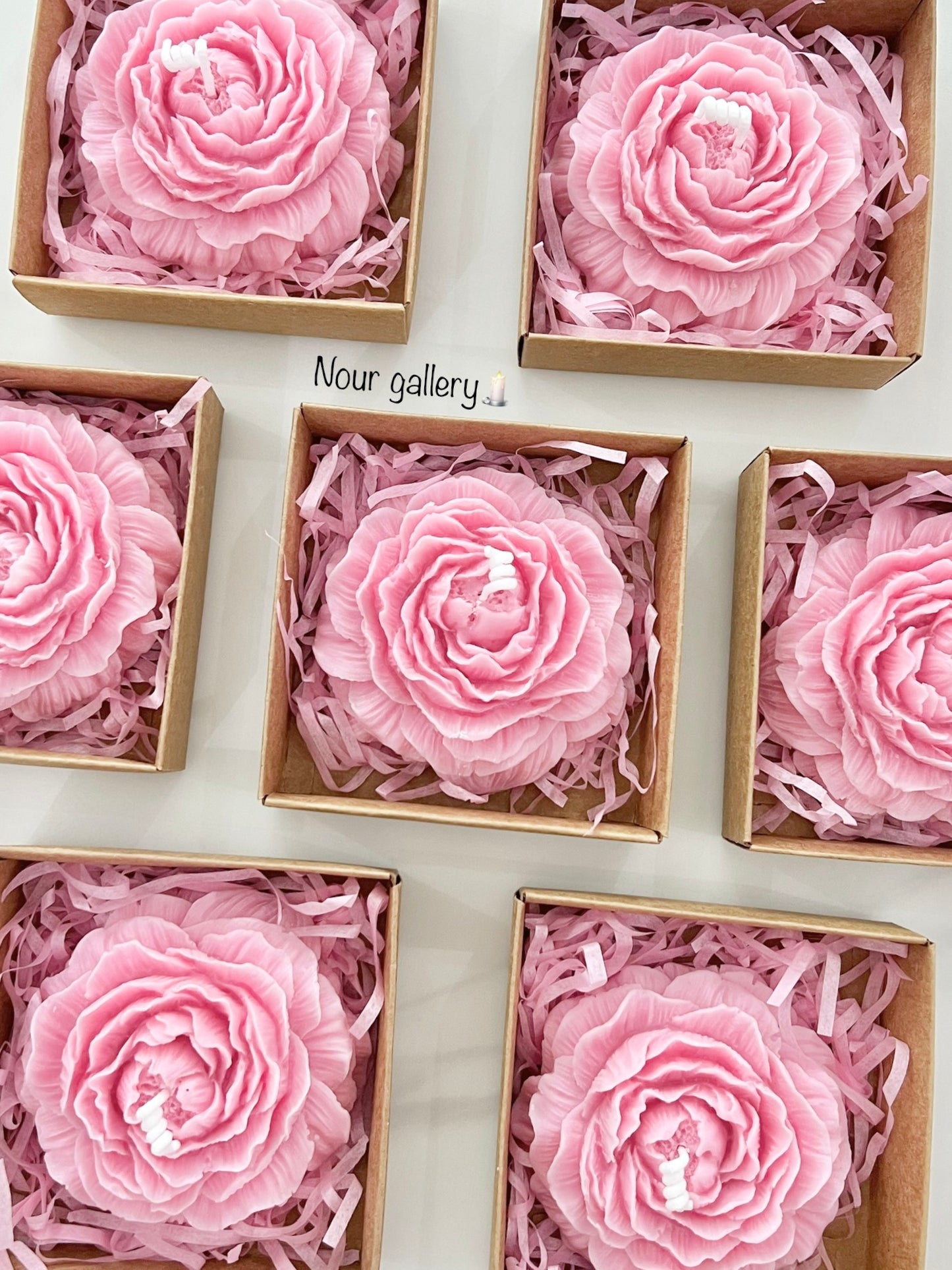 Rose rose candle