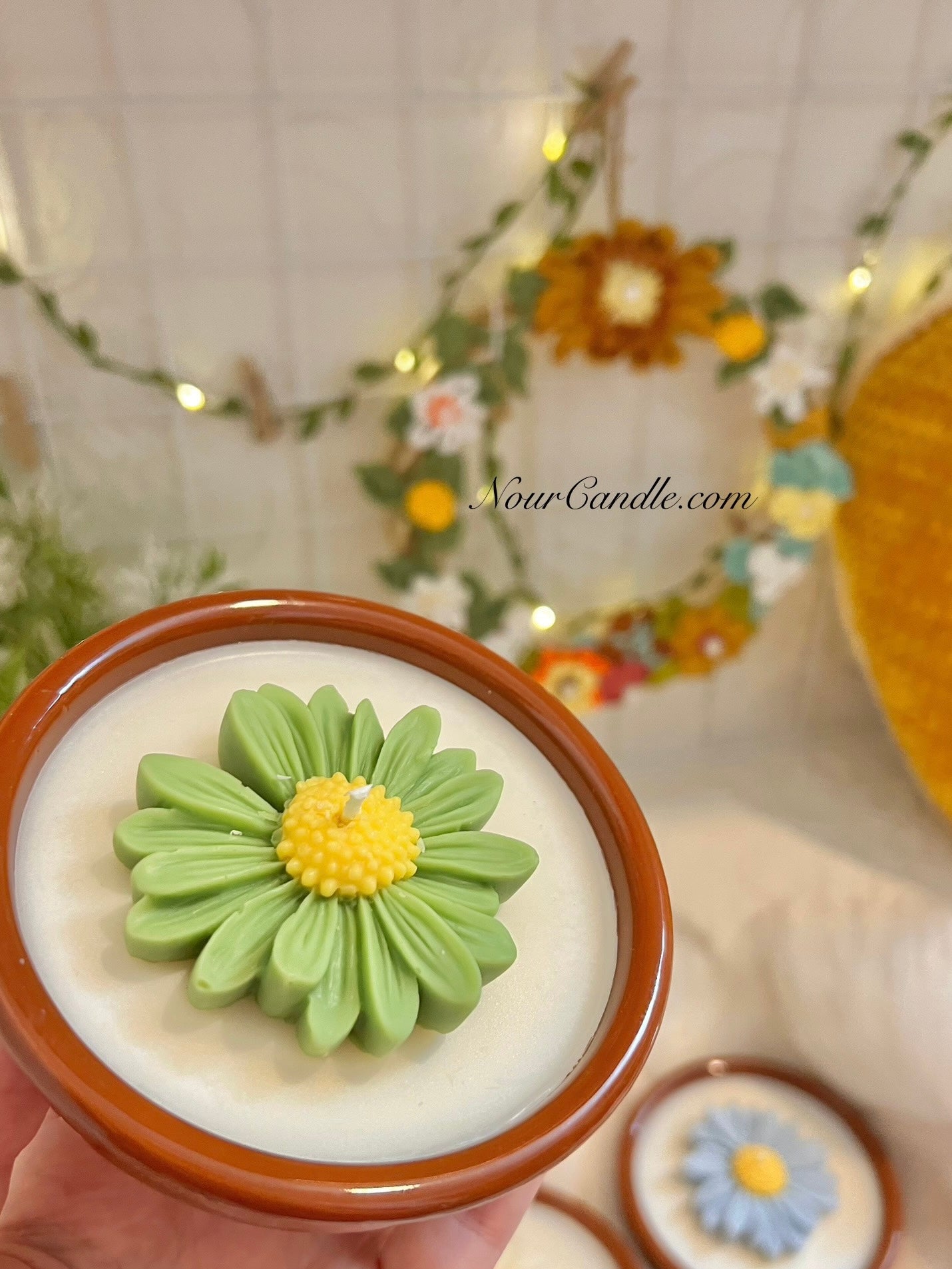Pottery candle