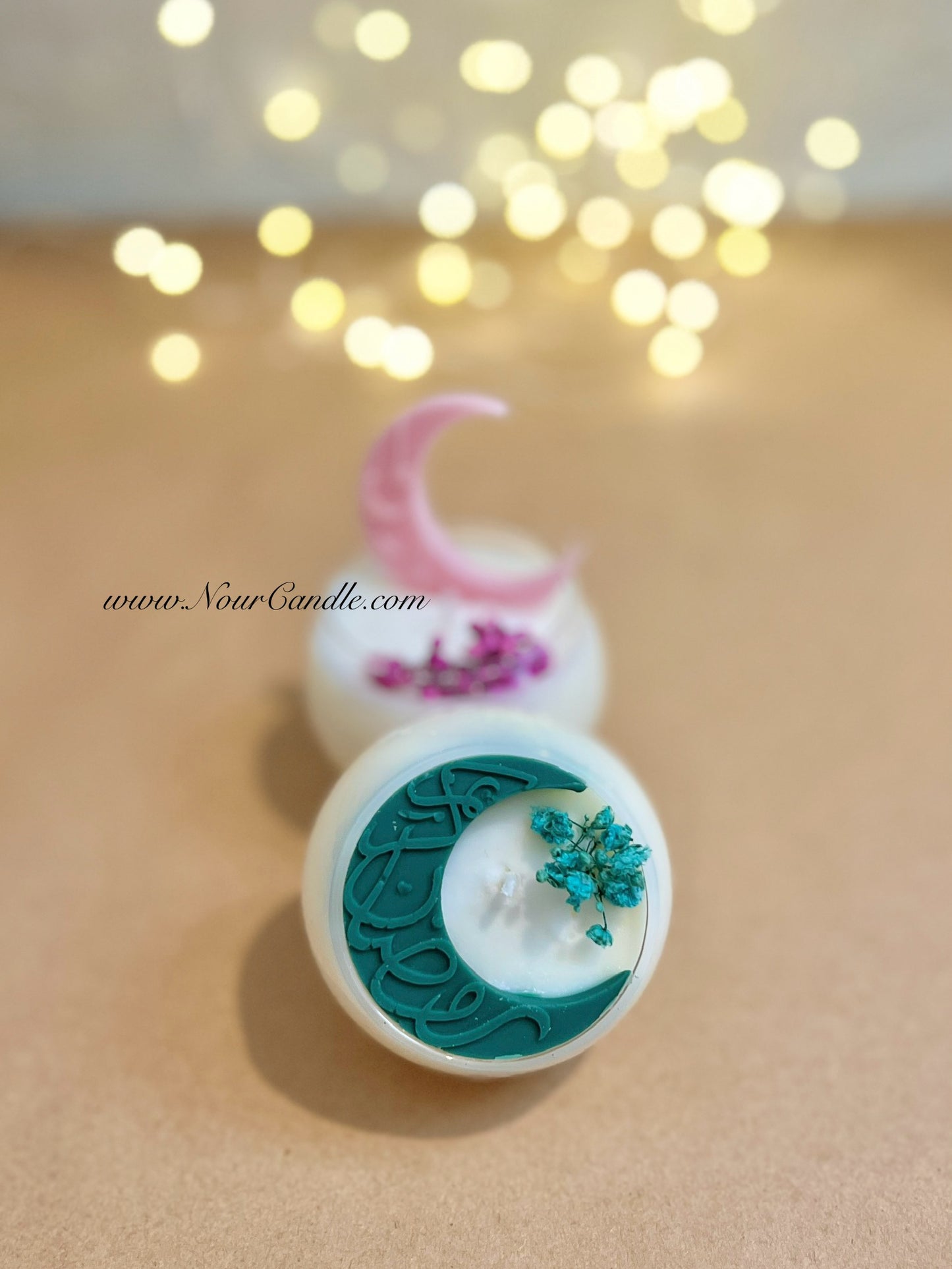 شموع رمضان زجاج