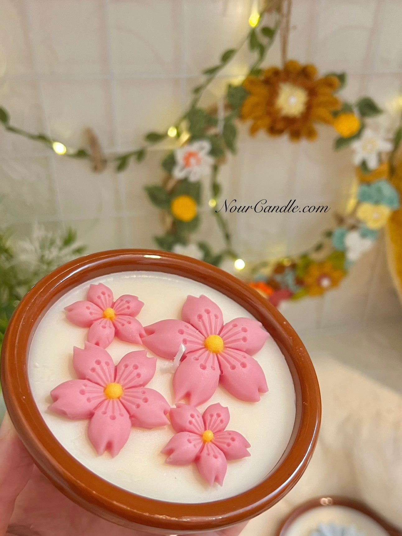 Pottery candle