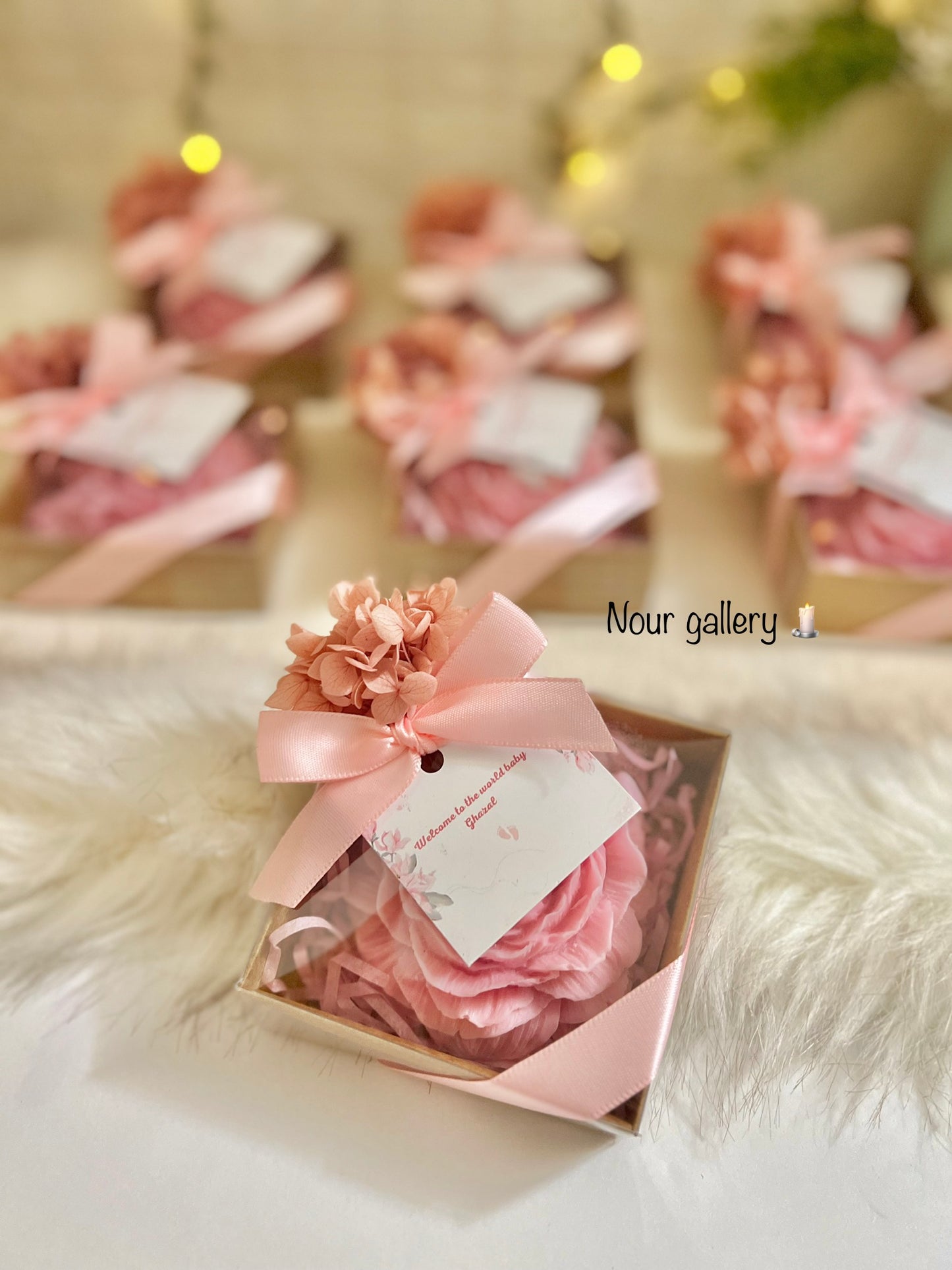 Rose rose candle