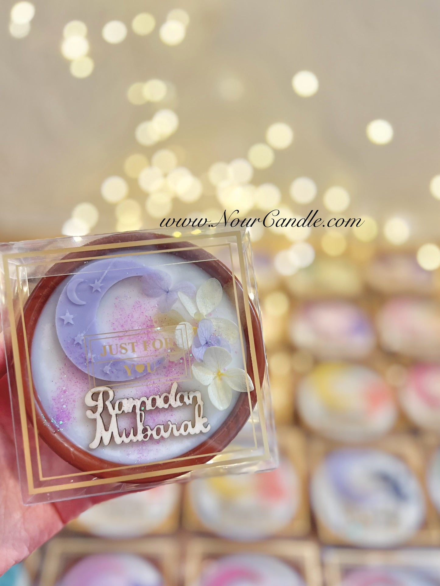 شمعة هلال رمضان بالفخار