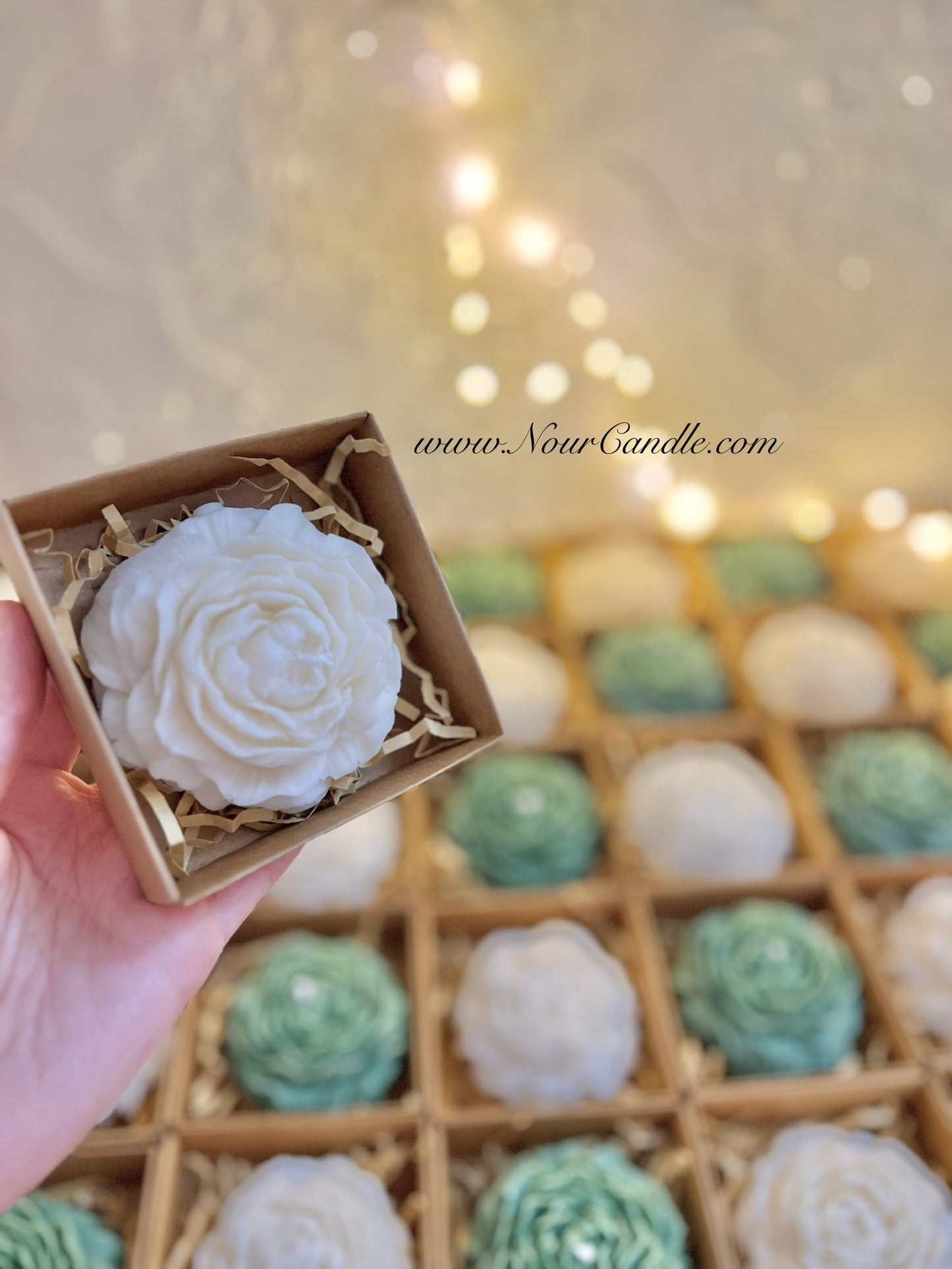 Rose rose candle