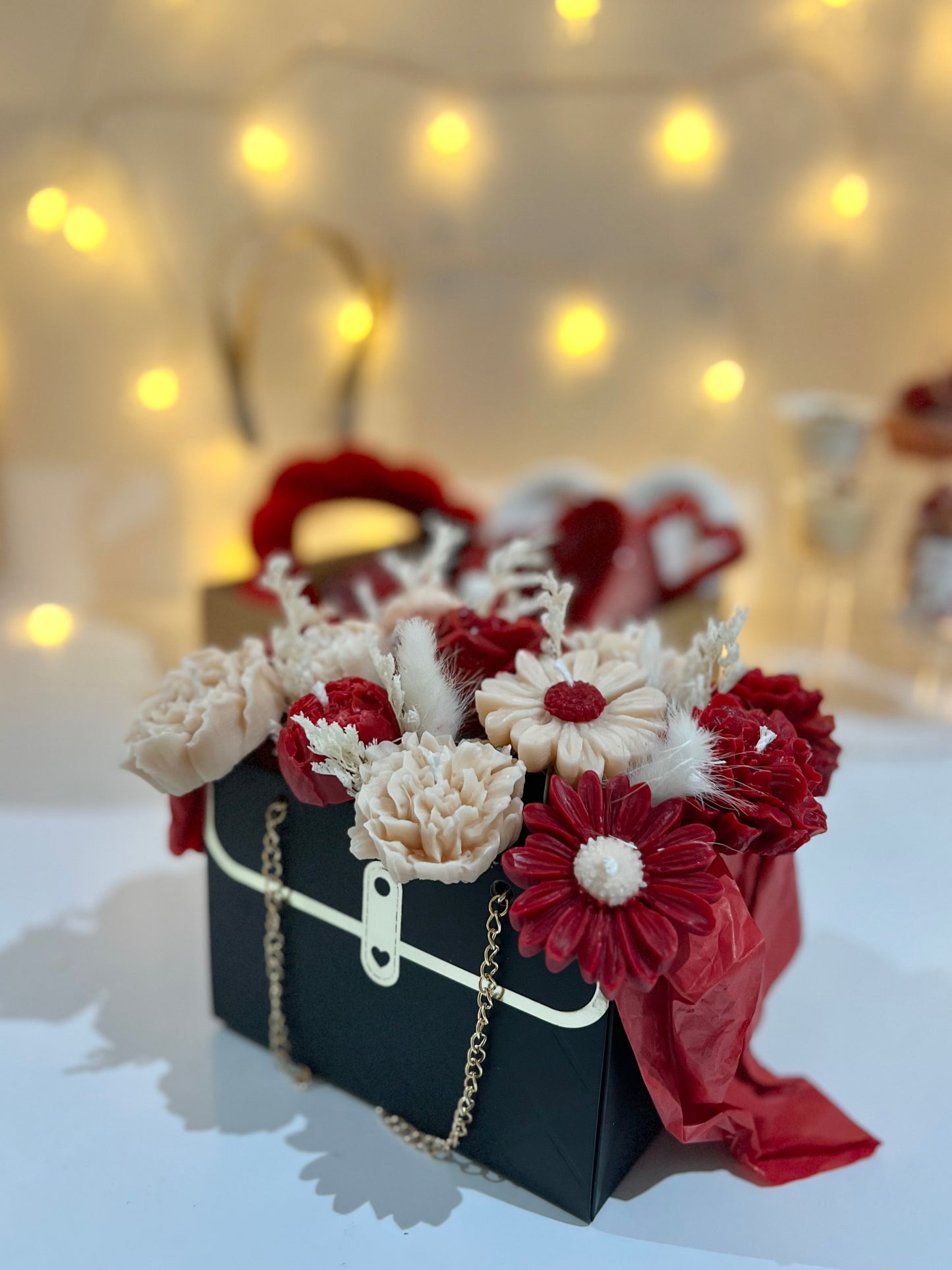 باقة ورد حمراء