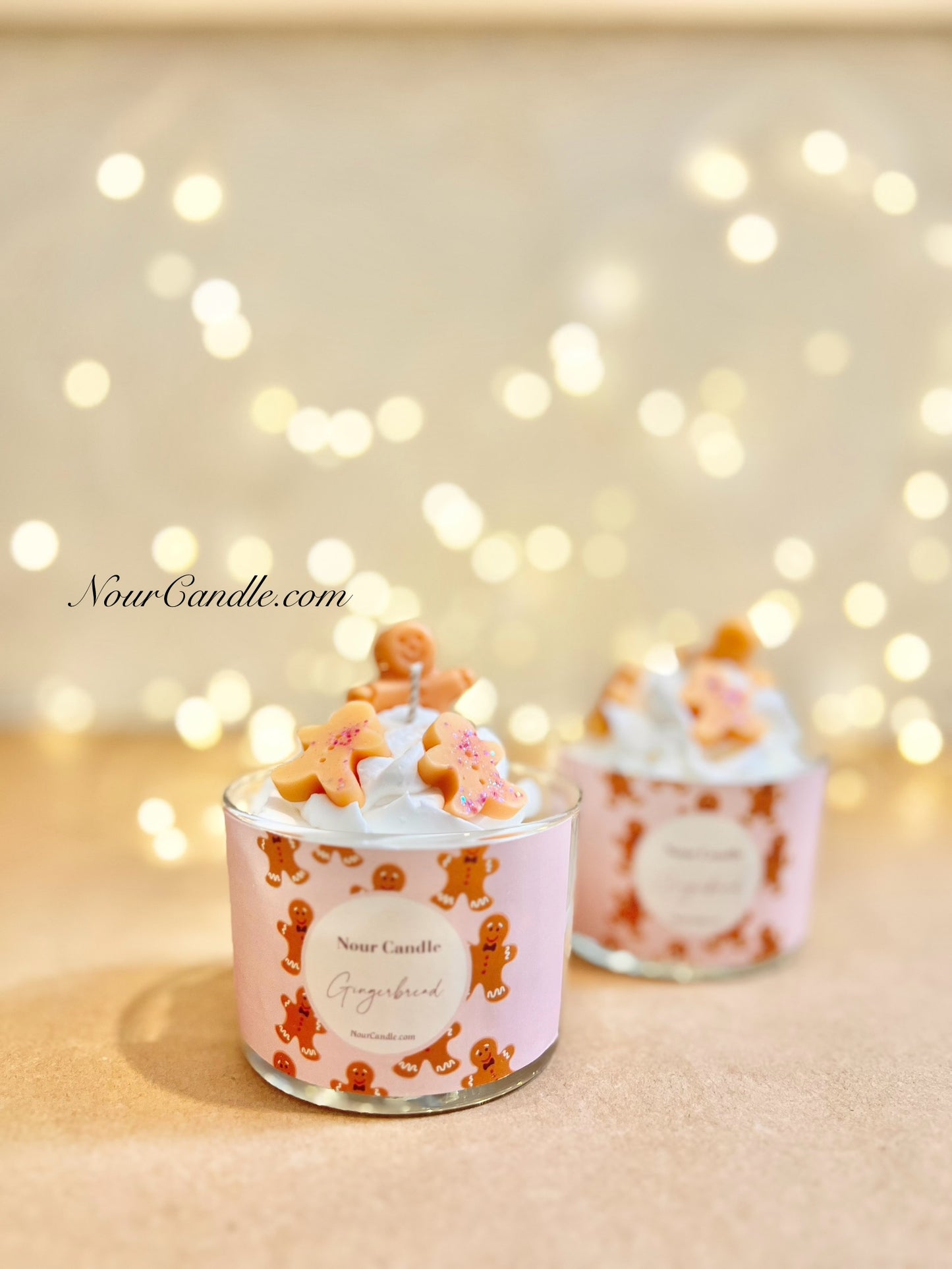 Gingerbread candle